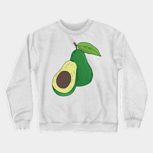 Avocado hand drawn fruits summer Crewneck Sweatshirt